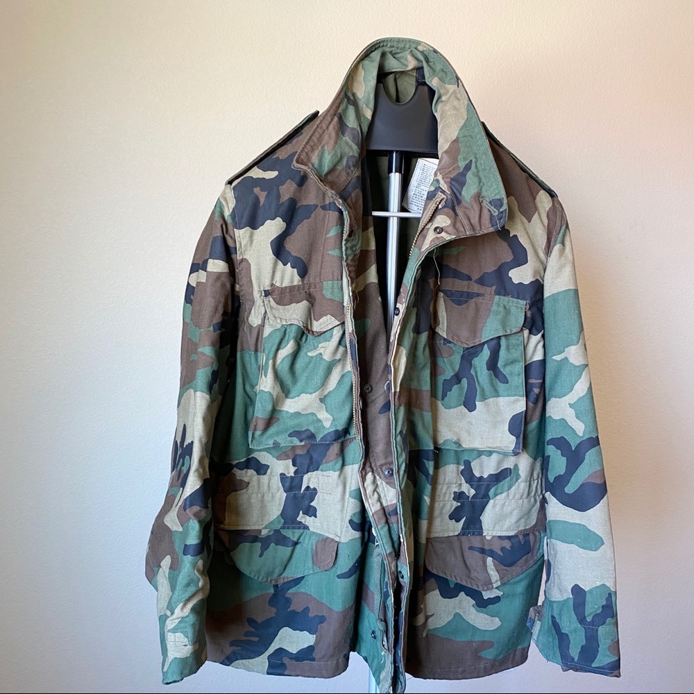 Army Camouflage Woodlands Jacket X-Large